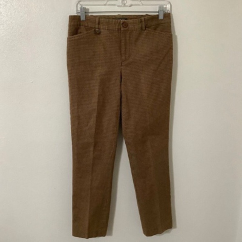 Brown Checkered Pants